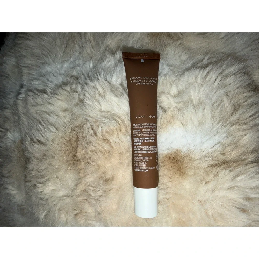 Summer Fridays Lip Butter Balm Hot Cocoa Brown Tinted Hydrating Vegan 0.5oz